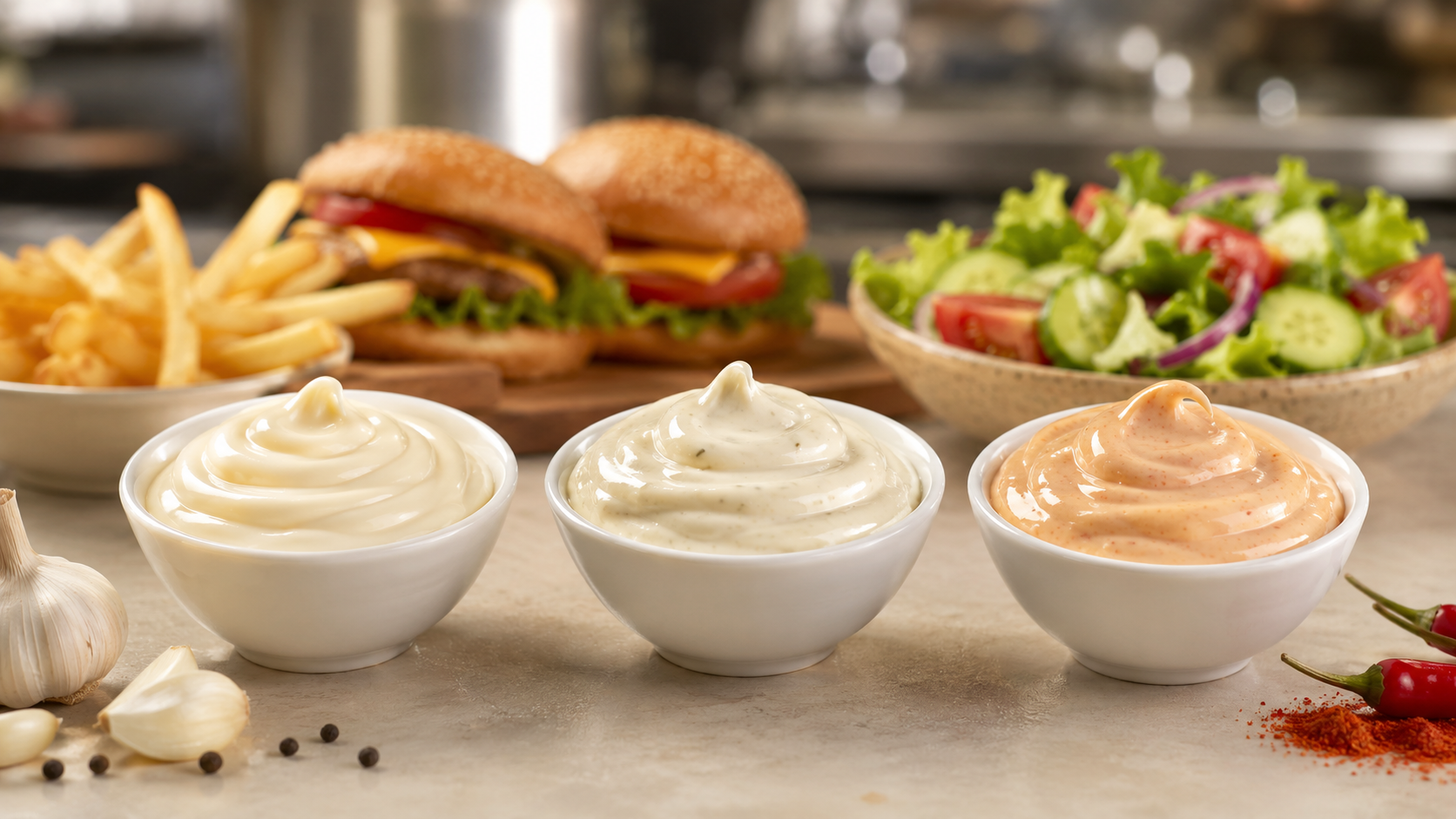 Hương vị Mayonnaise tùy chỉnh dành cho người mua bán lẻ và dịch vụ thực phẩm