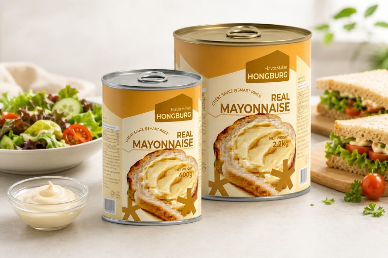 Mayonnaise thật đóng hộp