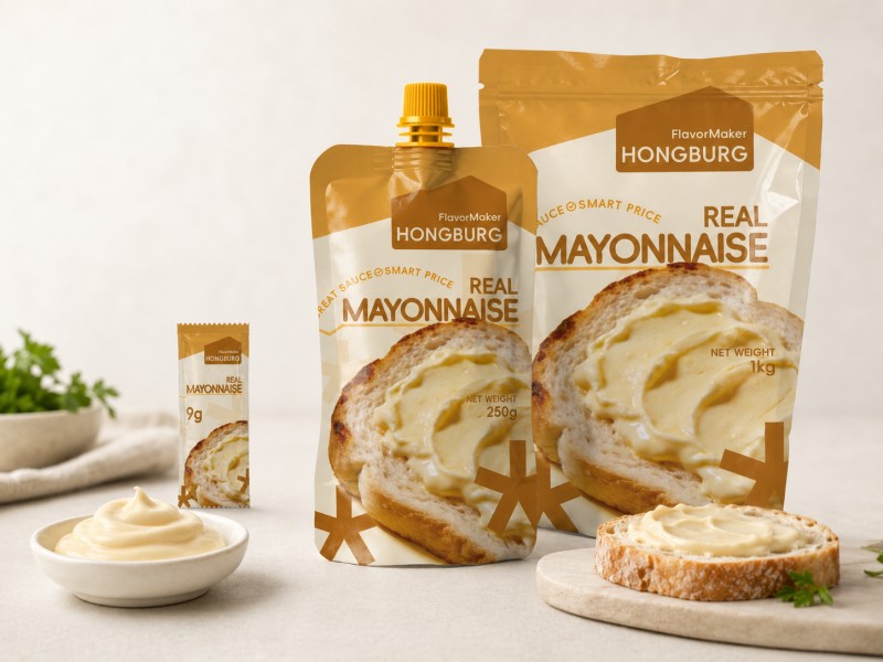 Mayonnaise thật trong gói