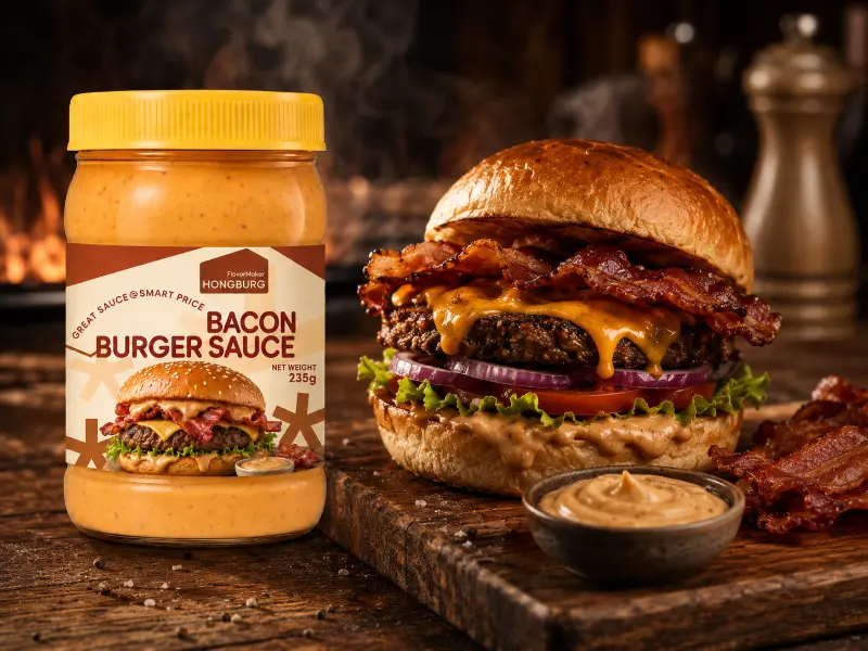 Nước sốt burger thịt xông khói đậm đà khói